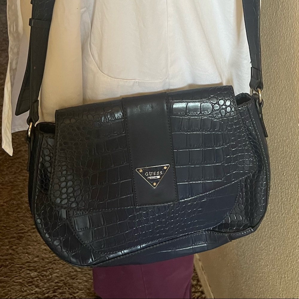 Blue guess purse